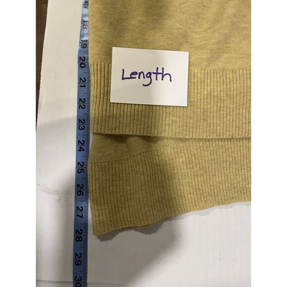 KERISMA Womens Yellow Sweater Sz S/M Wool Relaxed Comfy Cabincore Cozy Lagenlook - Picture 10 of 11